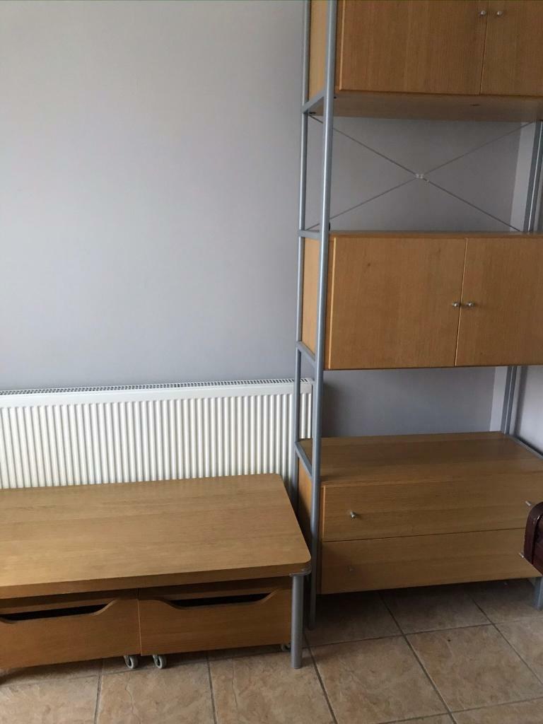 Wall Unit Tv Table Storage Drawers Ikea In Bexley London
