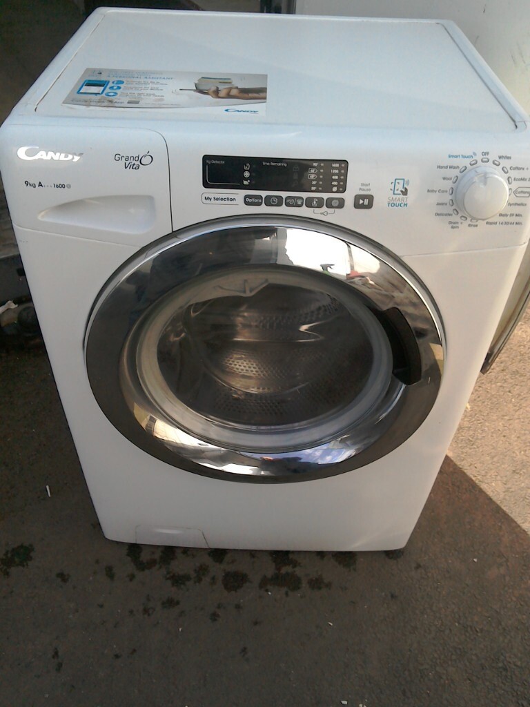 9kg candy grand Q vita 1600 spin 9kg load A+++class smart touch free ...
