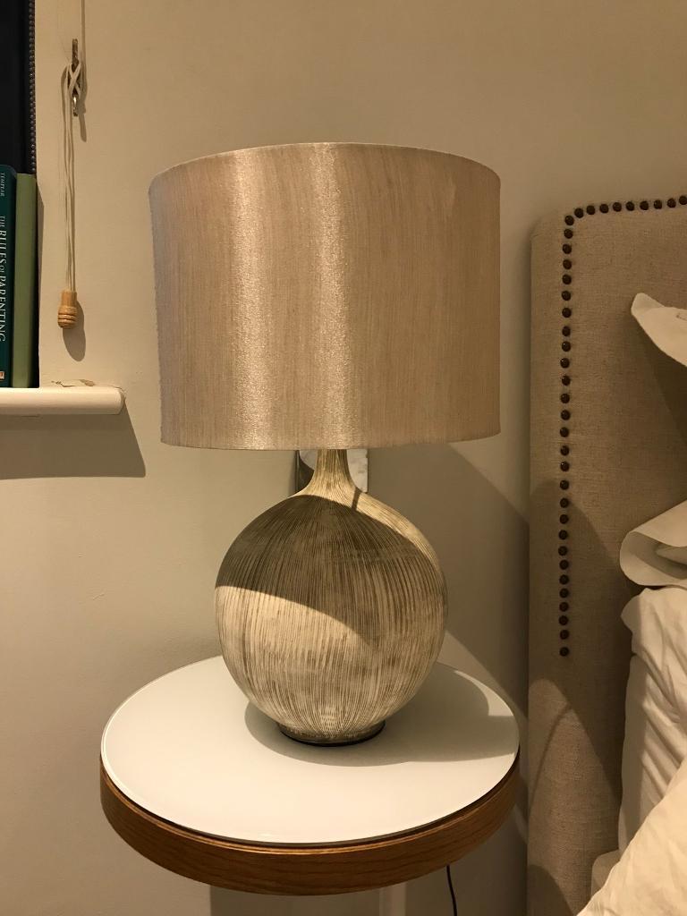 John Lewis Ebony table/bedside lamp x2 in Marylebone, London Gumtree