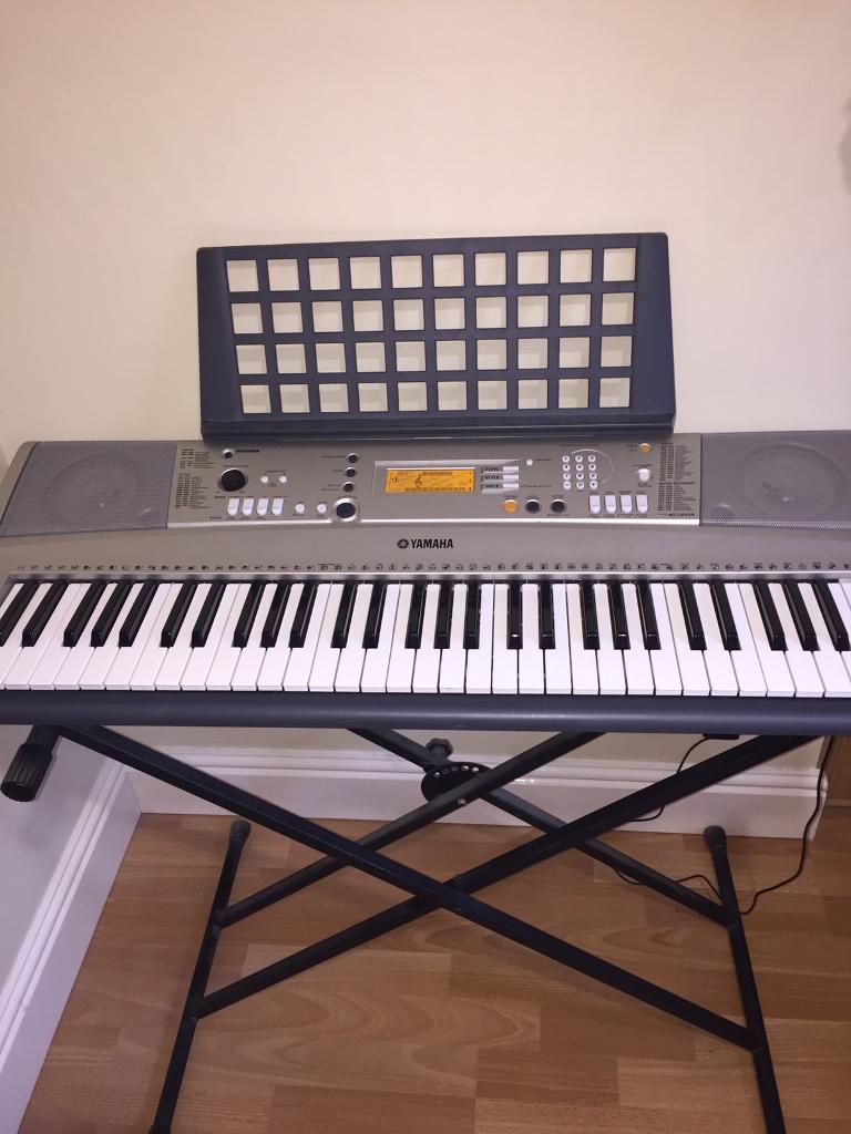 61 key Yamaha keyboard (With Stand) in Bedwas, Caerphilly Gumtree