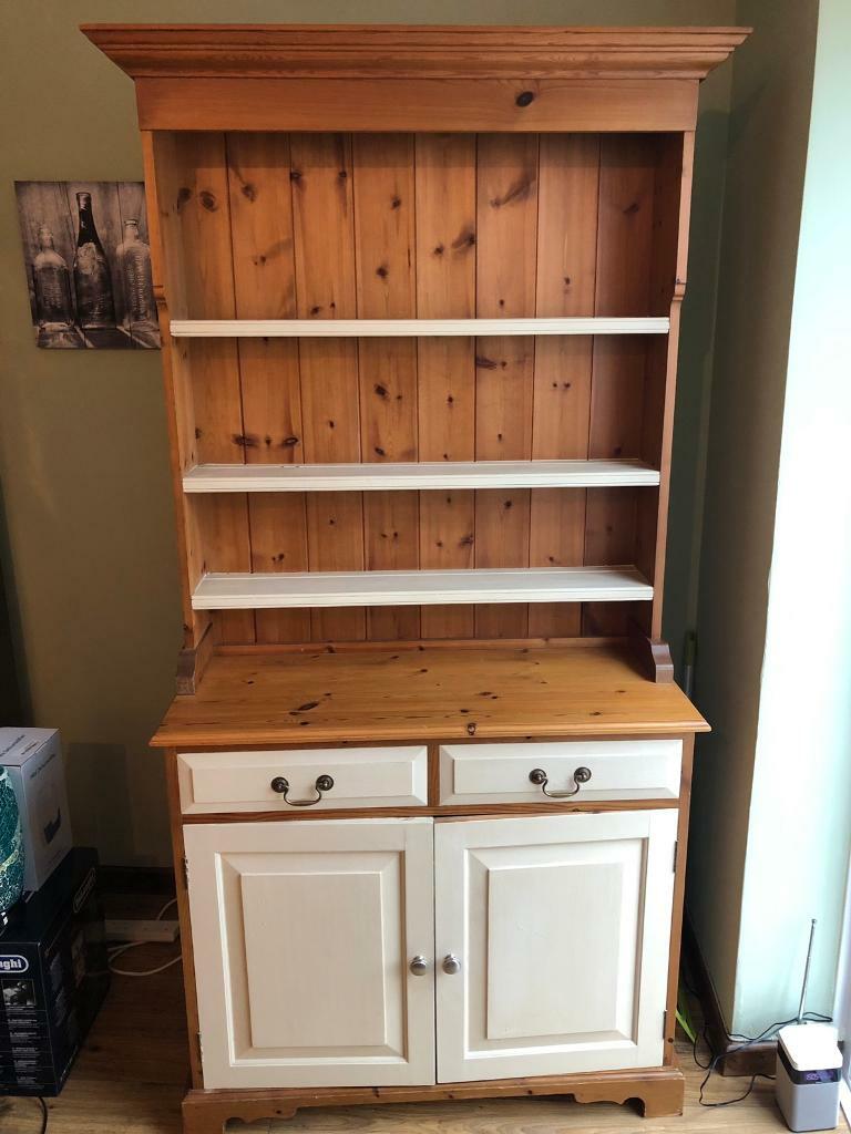 Welsh Dresser In Pine And Cream Chalk Paint In Pontyclun