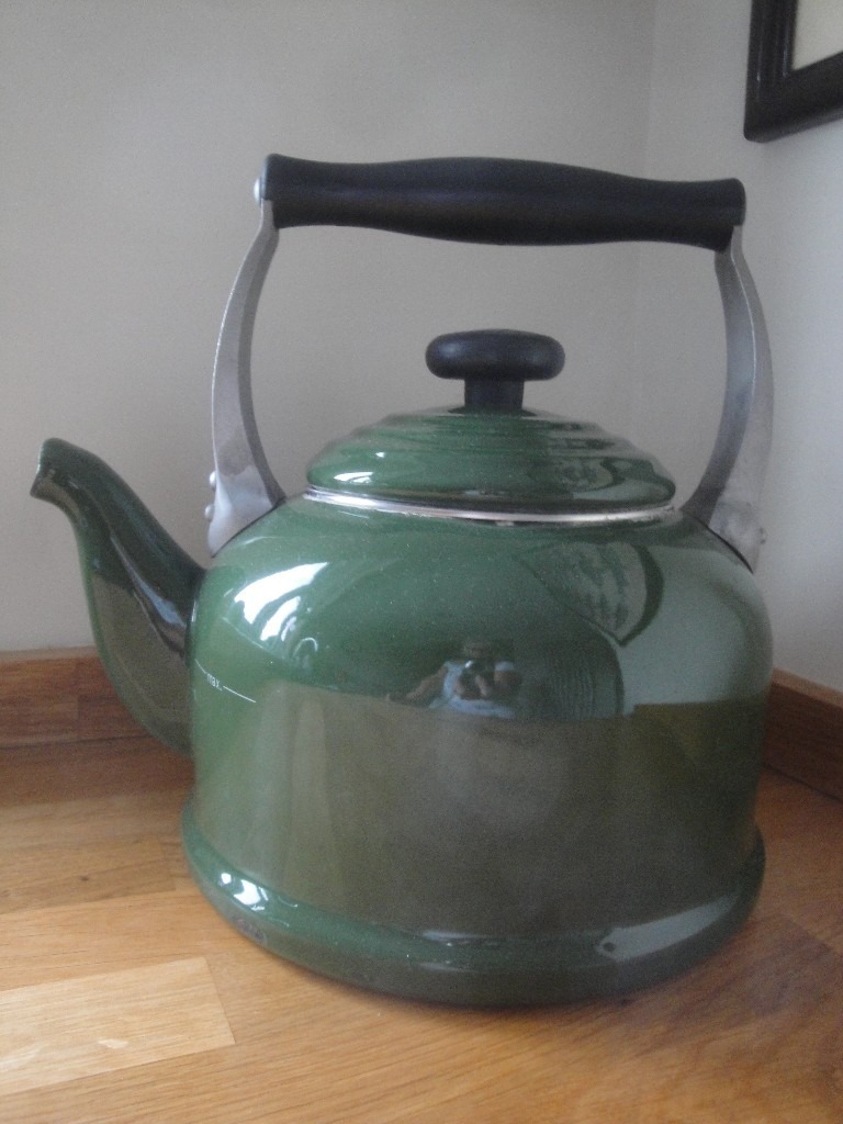 Le CREUSET Green Enamel Cast Iron Kettle Stove Top AGA, Gas, Electric