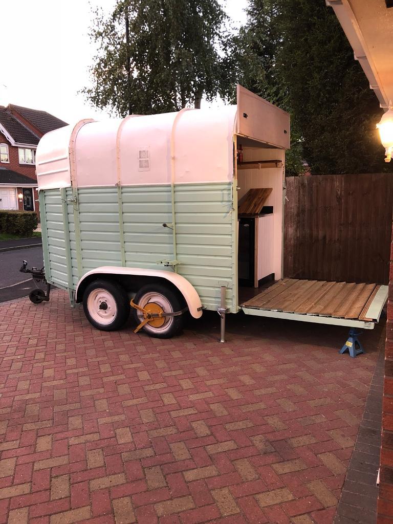 Horse Box Catering Trailer, Mobile Bar Trailer, Mobile Gin Bar, Coffee