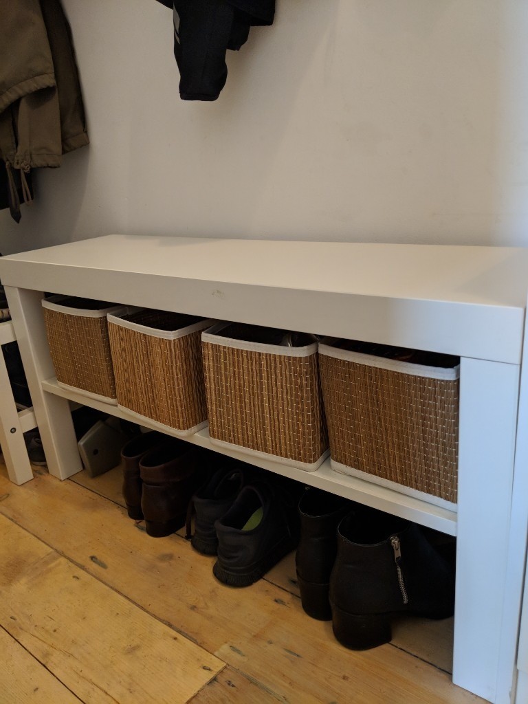 White Lack Narrow Bench In Bethnal Green London Gumtree