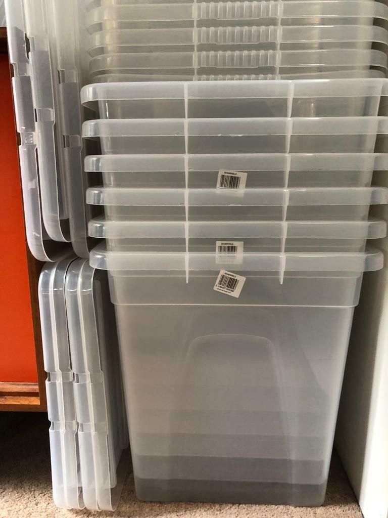 21 x Sturdy plastic storage boxes with lids in West End, London Gumtree