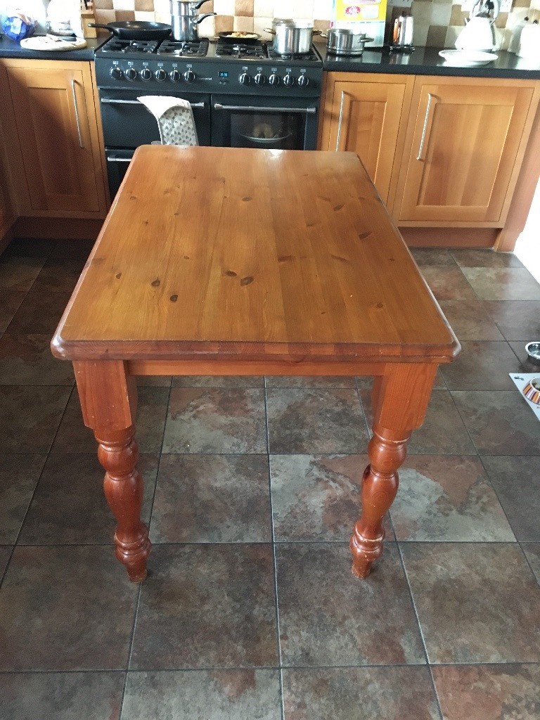 Solid Wood Kitchen Table | in Haslington, Cheshire | Gumtree