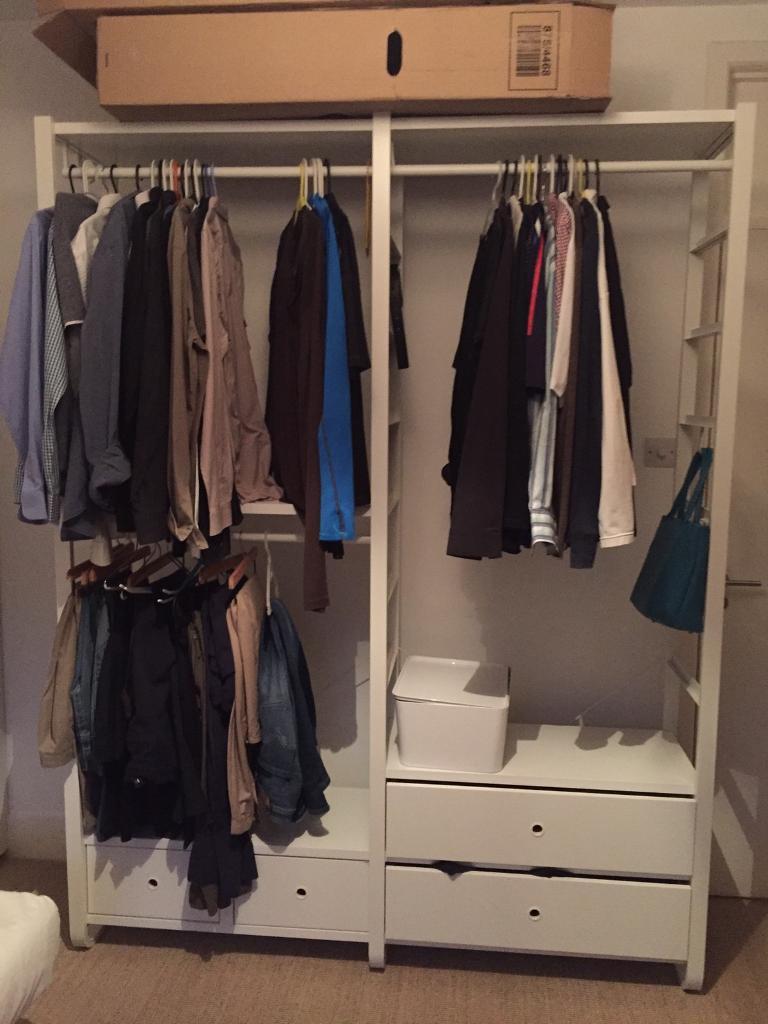 Ikea Clothes Shelving unit with rail and drawers ELVARLI in South Kensington, London Gumtree