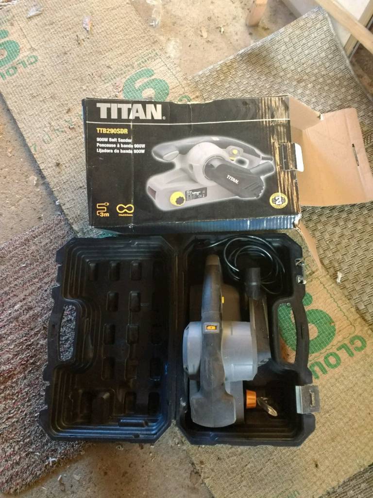 Titan Belt Sander with case and box in Kesgrave, Suffolk Gumtree