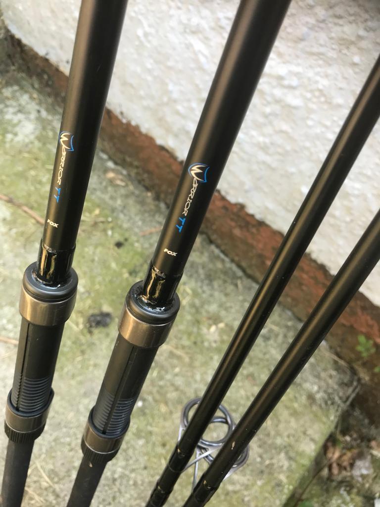 Carp fishing fox warrior carp rods x2 - $ 86