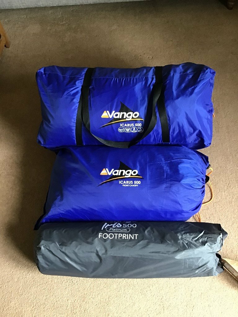 VANGO Icarus 500 Tent plus Awning, Carpet & Footprint Groundsheet | in ...