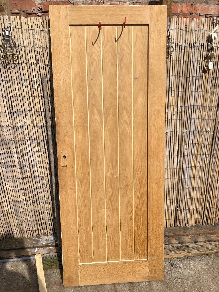 Unfinished Oak Veneer Wooden Door Belize DIY Homeware