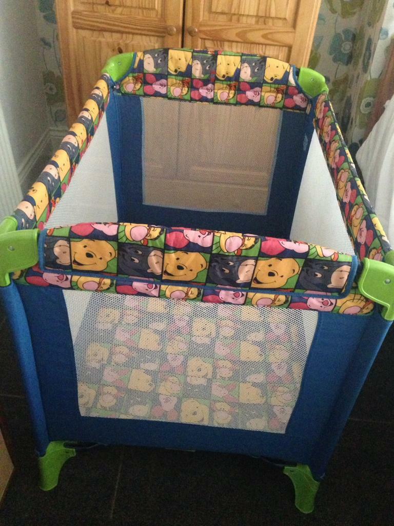 Mothercare Winnie the Pooh travel cot in Chester Le Street, County