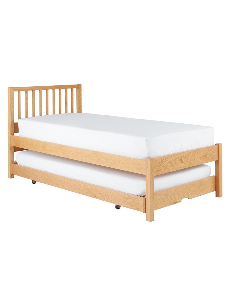 John Lewis Single Bed with Trundle Guest Bed & quality mattresses as