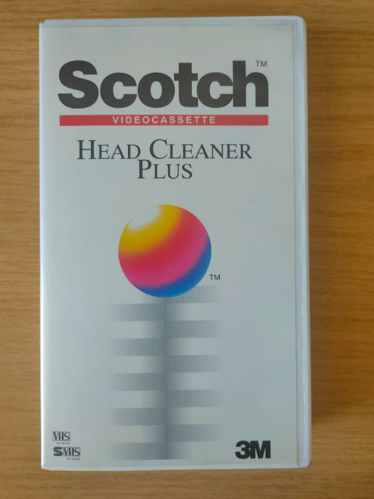Video cassette Scotch Head Cleaner Plus VHS SVHS 3m in Haringey