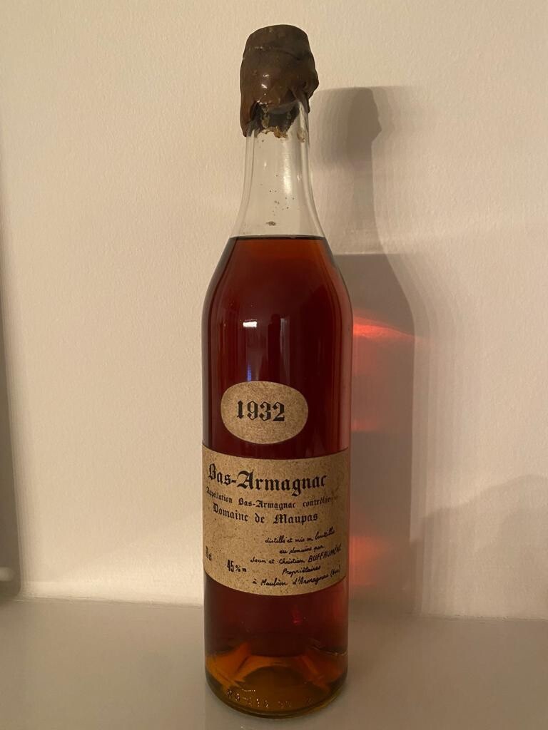 Rarität: Bas Armagnac Domaine de Maupas 1932 - 0,7l
