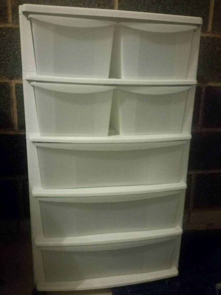 7 Drawer Plastic Tower Storage Unit In Rugby Warwickshire