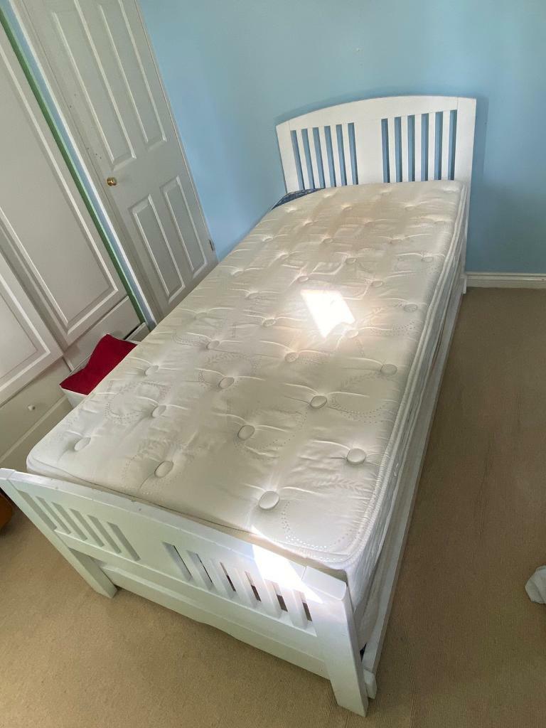 Single Bed including a Pull Out Bed Underneath with Mattresses Included