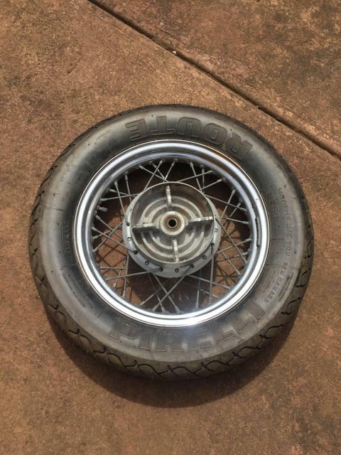 Pirelli Route tyre 140/90R15 DID MT 2.75x15 spoked wheel/rim