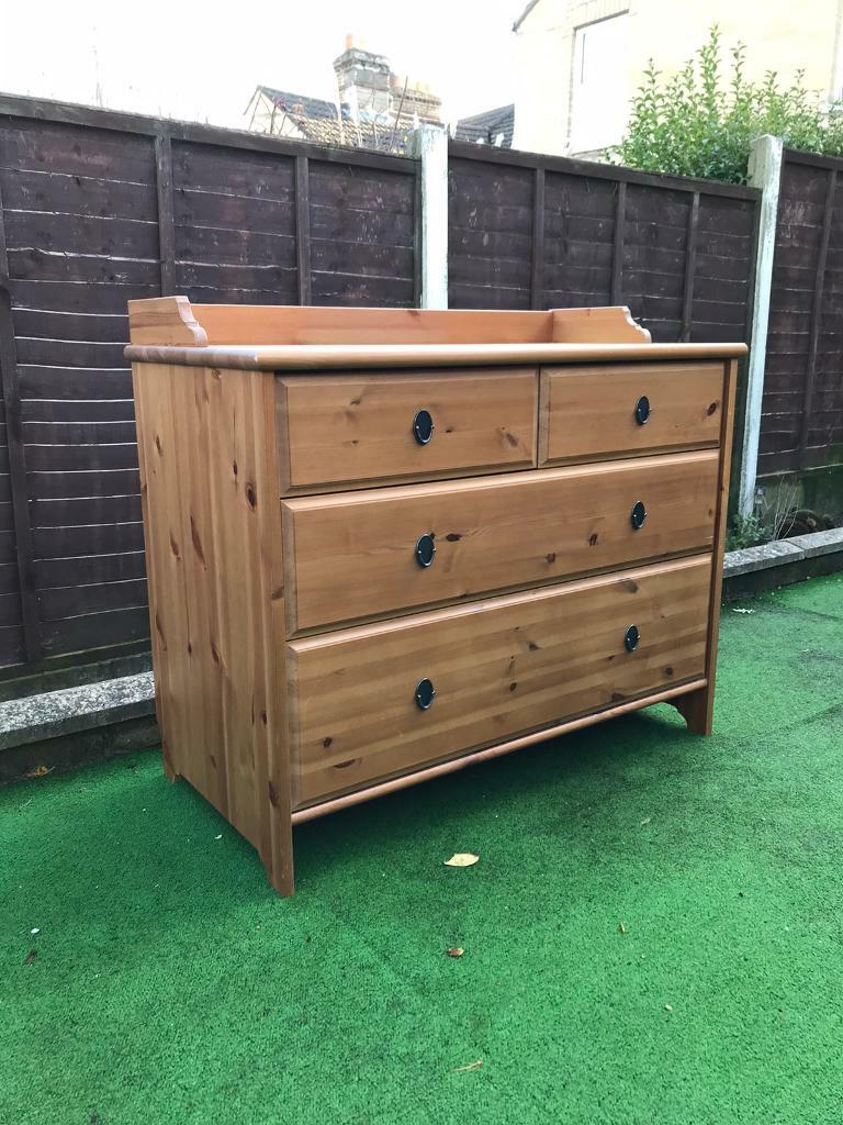 Pine chest of drawers IKEA leksvick Poole area | in Poole ...