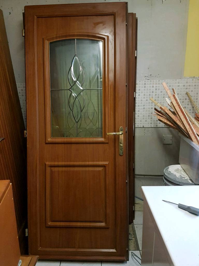 Front PVC Door (With Security Thick) Glass) + Frame | in ...