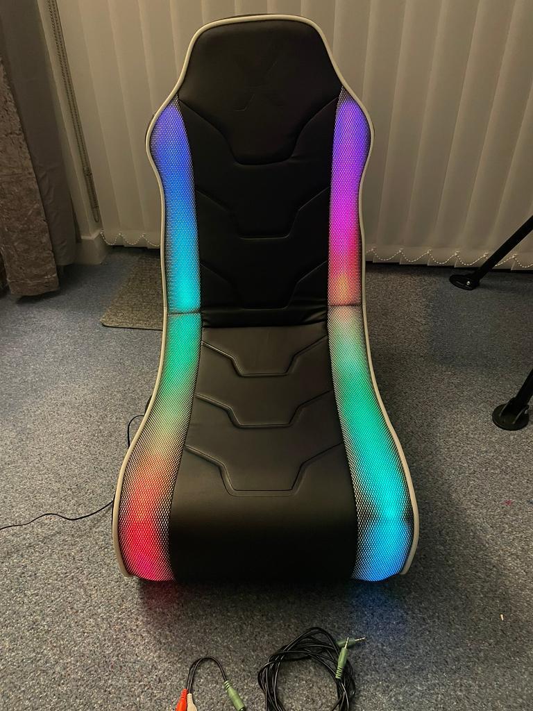 X Rocker Chimera RGB Neo Motion 2.0 Stereo LED Gaming Chair in Bridge