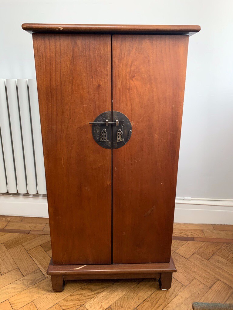 Solid Wood Cd Dvd Storage Cabinet In Rhiwbina Cardiff