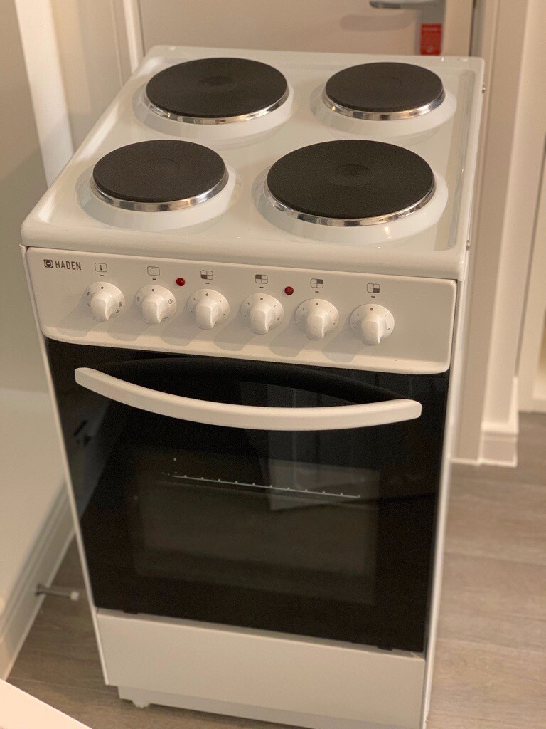 Brand New Haden HES50W 50cm Freestanding All Electric Cooker in