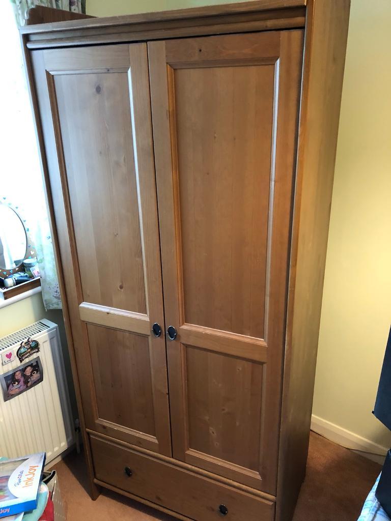 Double Wardrobe Pine Ikea Leksvik In Bath Somerset Gumtree