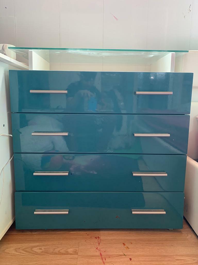 Teal chest drawer in Washington, Tyne and Wear Gumtree