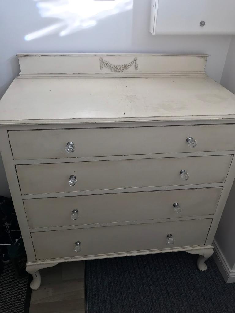 Shabby Chic Cream Chest Of Drawers In Flitwick Bedfordshire