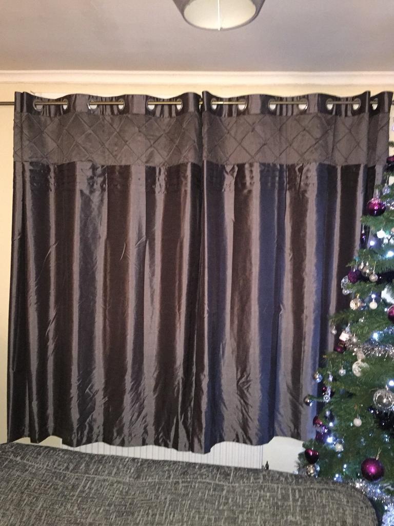 Silver grey curtains | in Greenock, Inverclyde | Gumtree