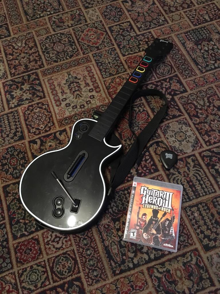 Gibson Wireless Guitar and Guitar Hero III Legends Of Rock for the PS3