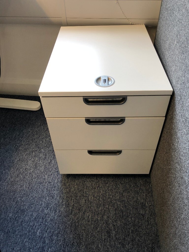 Ikea Galant Under Desk Draw Unit - White - 3 Available ...