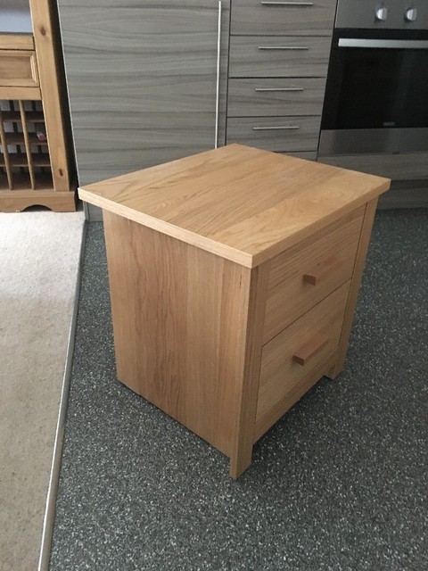 Oak Veneer Bedside Table Homebase In London Gumtree