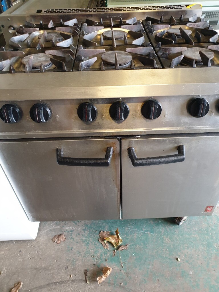 6 burner commercial gas range perfect working order good clean