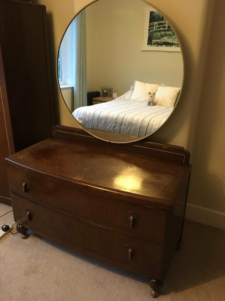 Vintage 1950s Dressing Table With Mirror In Heaton Moor