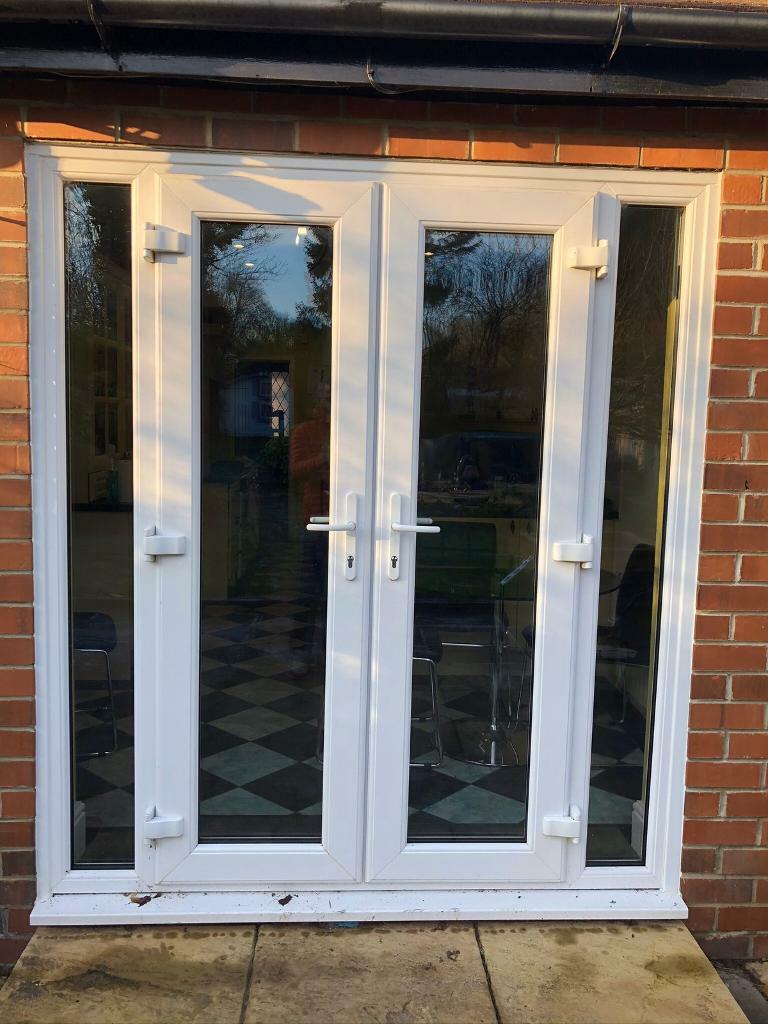 White UPVC French doors with keys in Newcastle, Tyne and Wear Gumtree