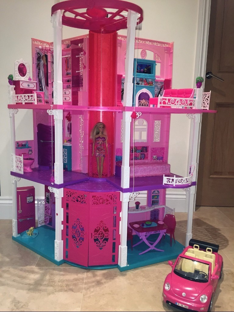 Barbie Dream House 3storey, 6 rooms with lift, sounds