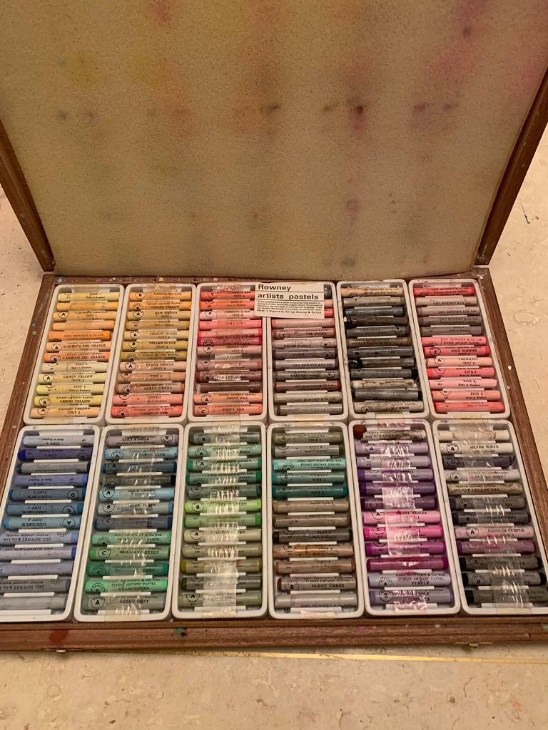 Rowney Professional Artists Pastel Set 144 with acid free cartridge