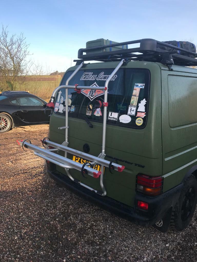 VW Transporter T4 tailgate Fiamma 2 bike rack | in Arbroath, Angus