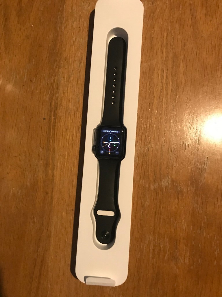 apple watch series 3 38mm gps only space grey aluminum