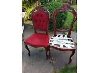 Dining chairs -French Louis style £30.00 ovno - upcycling shabby chic