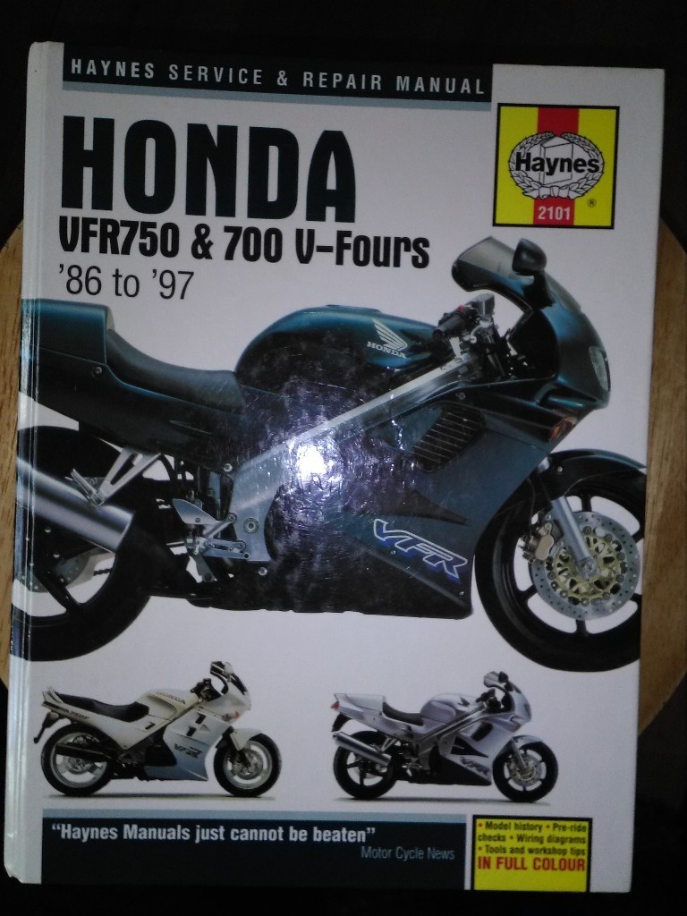 HAYNES WORKSHOP MANUAL for HONDA VFR750 & 700 V-FOURS | in Longfield