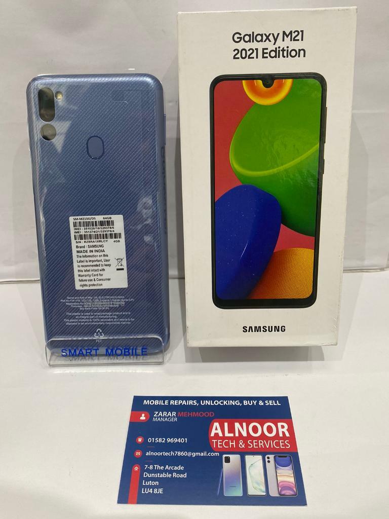 Samsung Galaxy M21 21 Edition 64gb Unlocked Blue In Luton Bedfordshire Gumtree