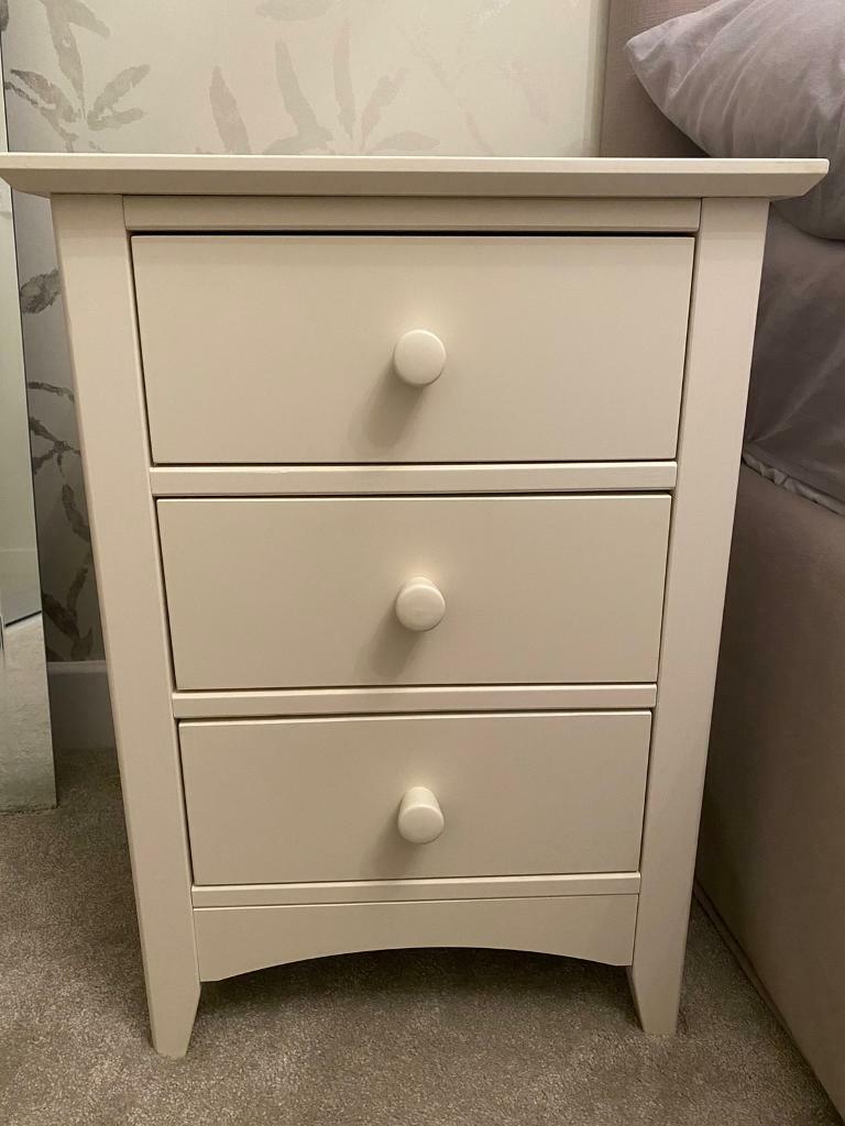 2 CREAM BEDSIDE TABLES!! in Chesterfield, Derbyshire Gumtree