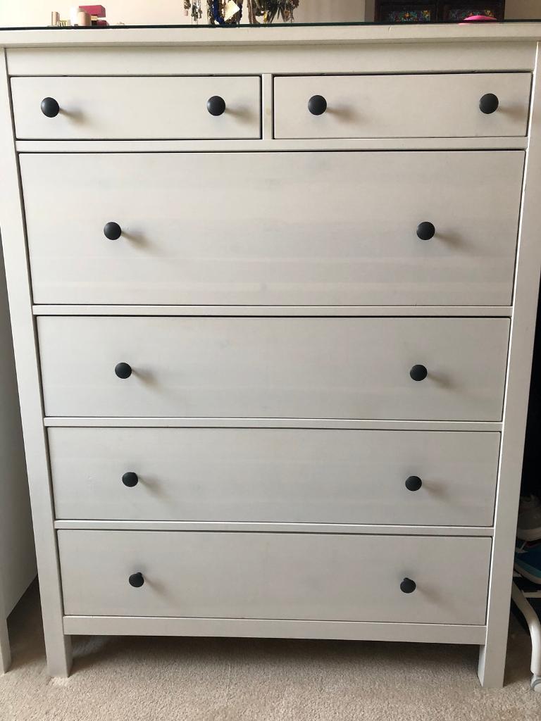 Ikea Hemnes Chest Of Drawers X 2 Matching Pair In Greenwich