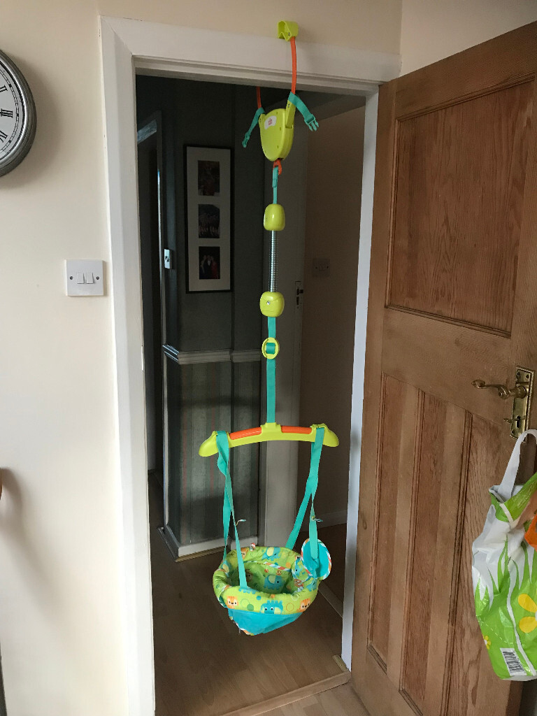 Bright Starts Baby Bouncer Bounce N Spring Deluxe Door Jumper
