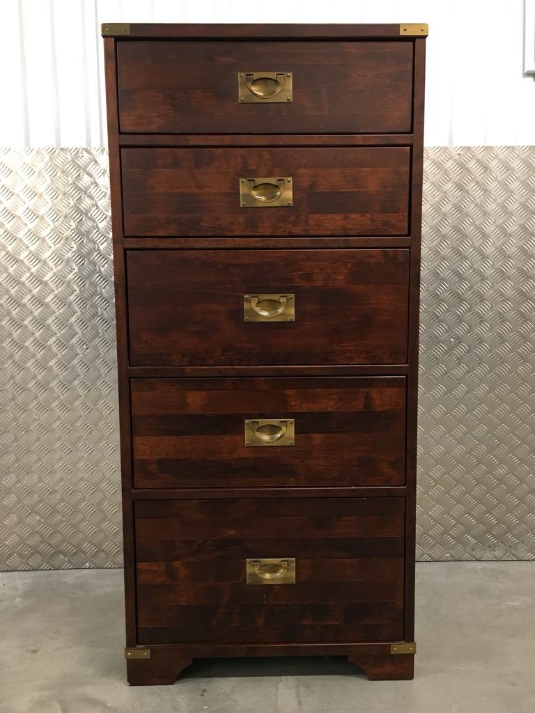 Laura Ashley Campaign Style Tallboy Chest of Drawers sideboard John