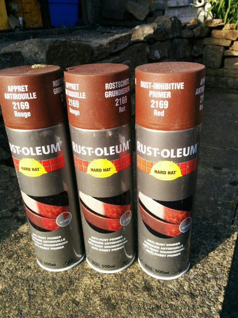 RUSTOLEUM HARD HAT ANTI CORROSION PRIMER SPRAY RED 3 PACK in Shaw