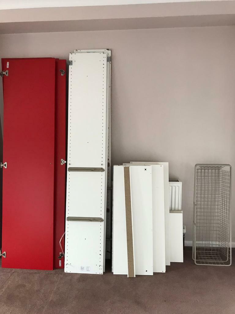 Job Lot Of Mdf Wood And Metal Drawers For Built In Wardrobes For